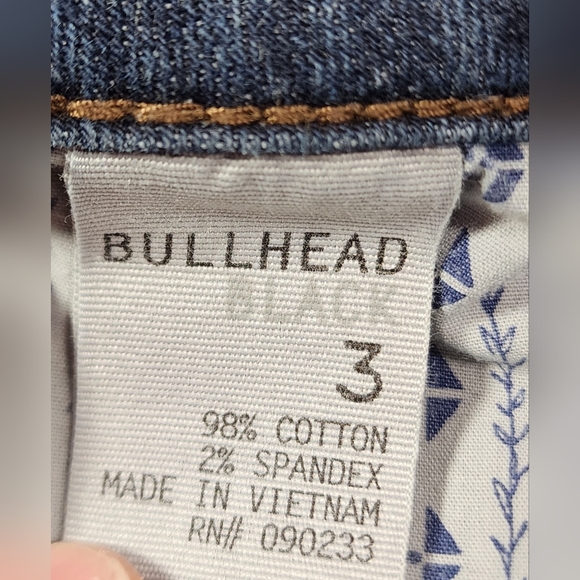 ❤️ BULLHEAD BLACK JUNIORS DENIM SHORTY AHORTS SIZE 3 DARK BLUE❤️ - Picture 4 of 8